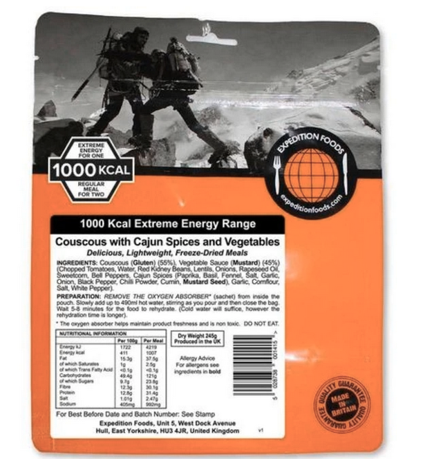 Couscous with Cajun Spices and Vegetables (for two)