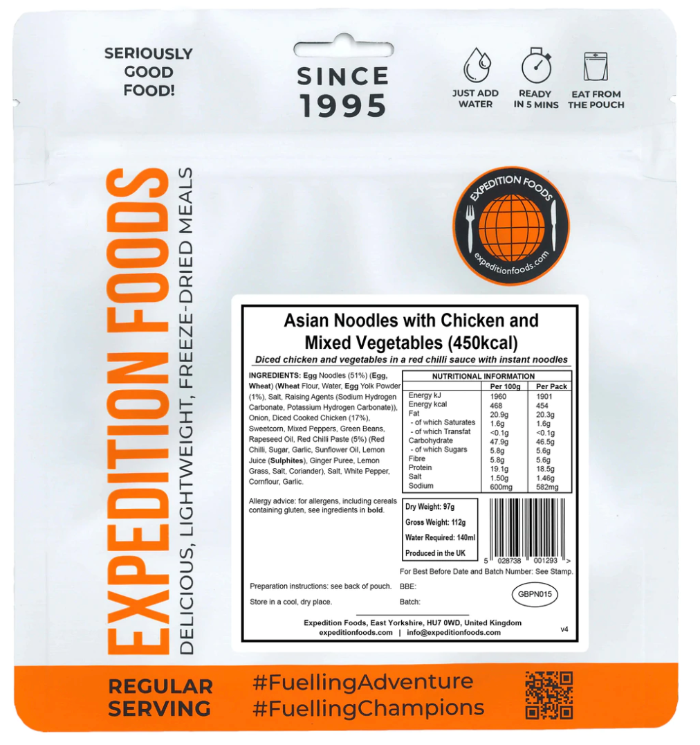Expedition Foods Asian Noodles with Chicken and Mixed Vegetables