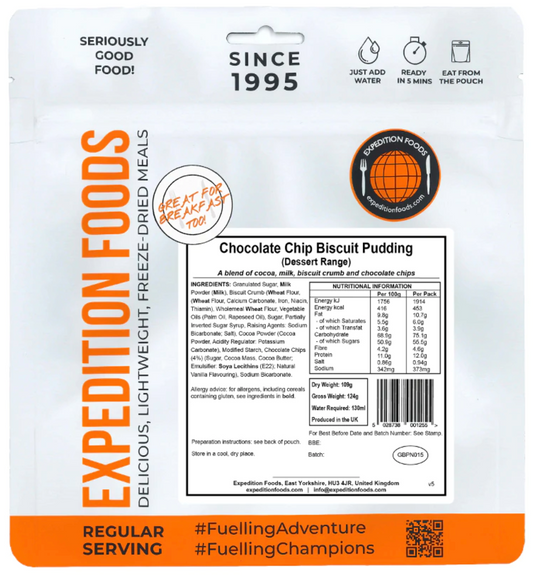 Chocolate Chip Biscuit Pudding