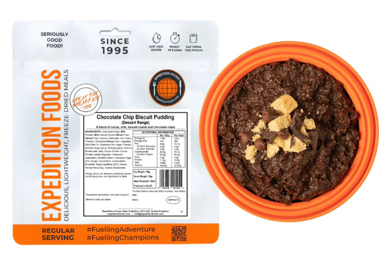 Chocolate Chip Biscuit Pudding