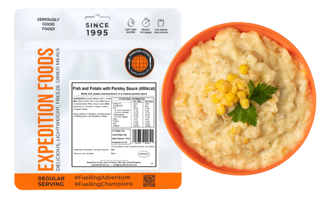 Fish and Potato with Parsley Sauce