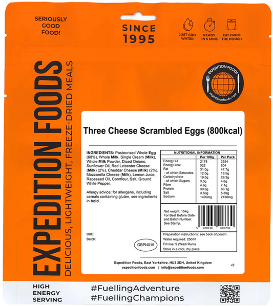 Three Cheese Scrambled Eggs