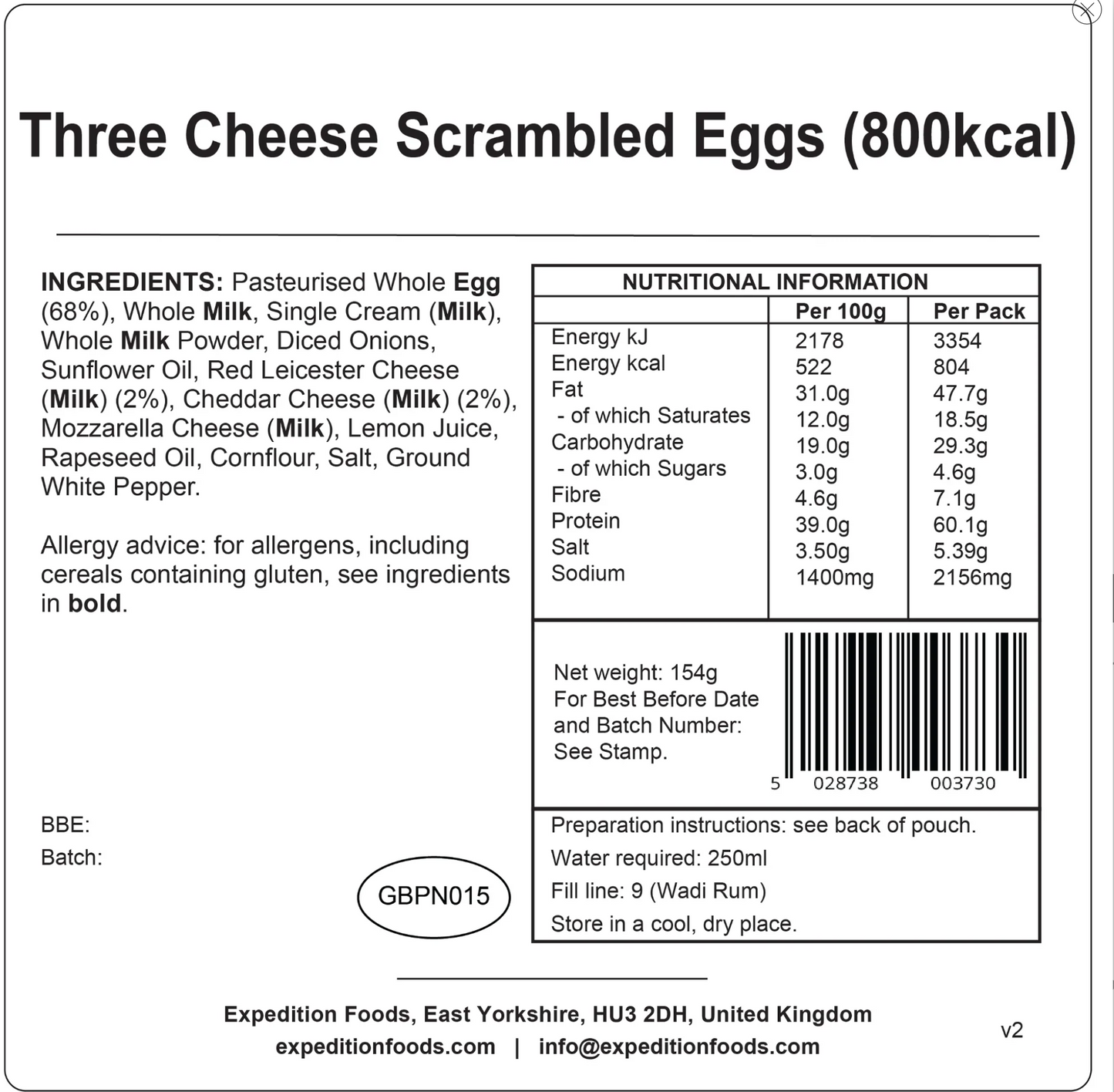 Three Cheese Scrambled Eggs