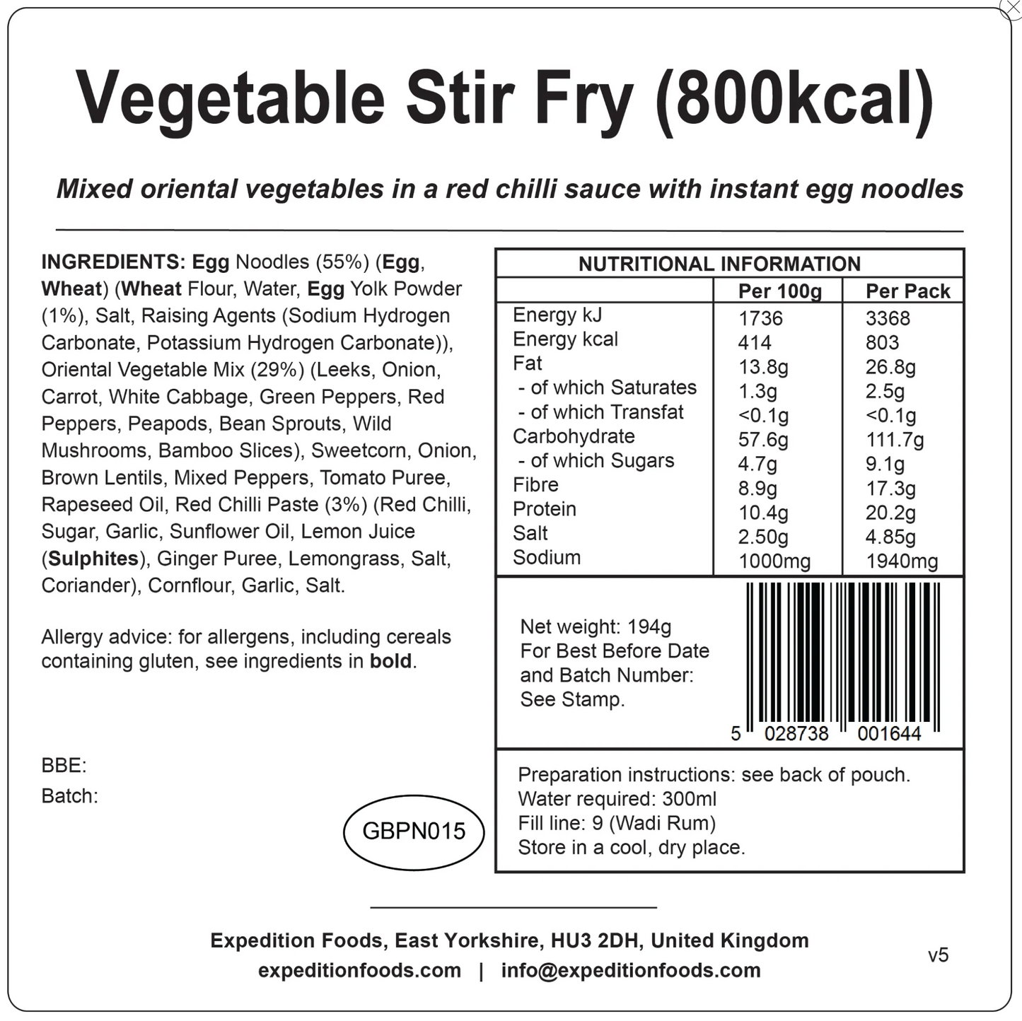 Vegetable Stir Fry