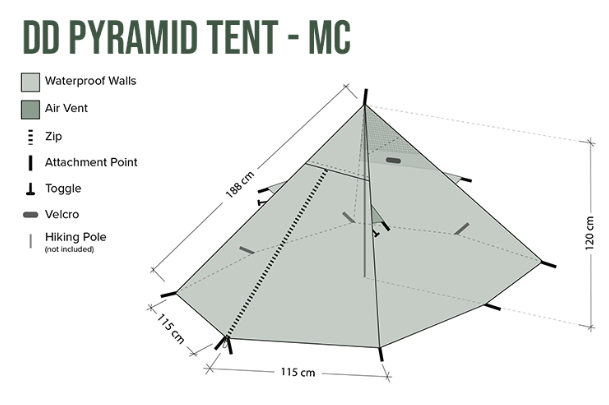 DD Pyramid Tent - MC