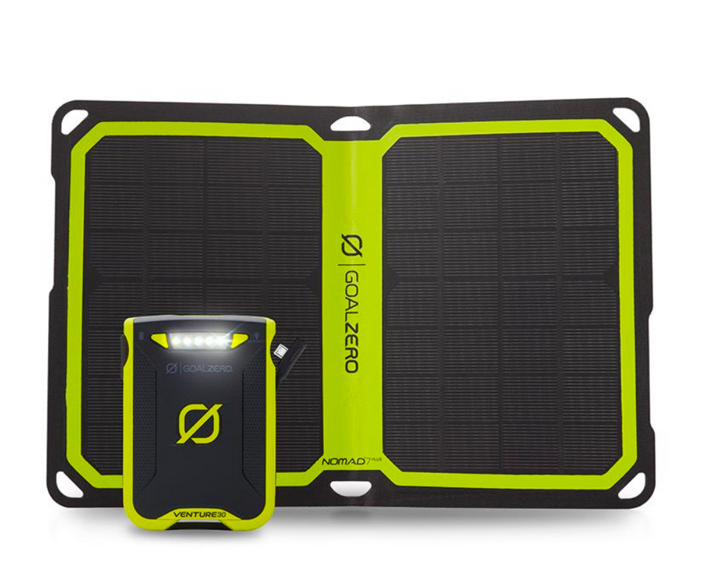 Goal Zero Venture 30 Solar Kit with Nomad 7 Plus