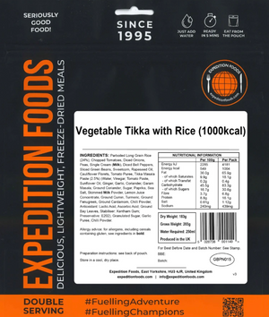 Vegetable Tikka with Rice