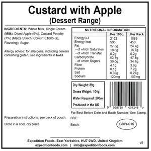 Custard with Apple